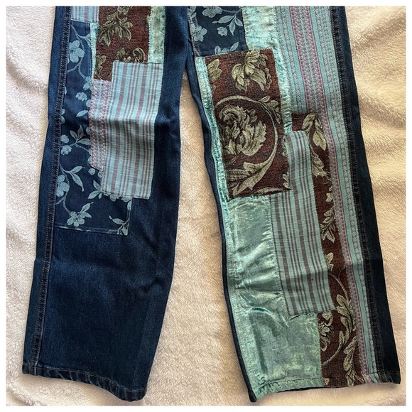 BDG Patchwork high rise, wide leg, denim jeans - Picture 12 of 13